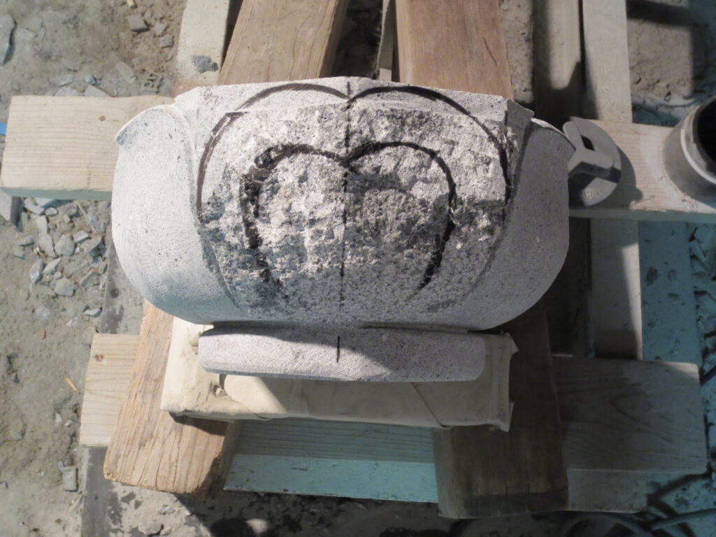 合掌地蔵尊 蓮華加工