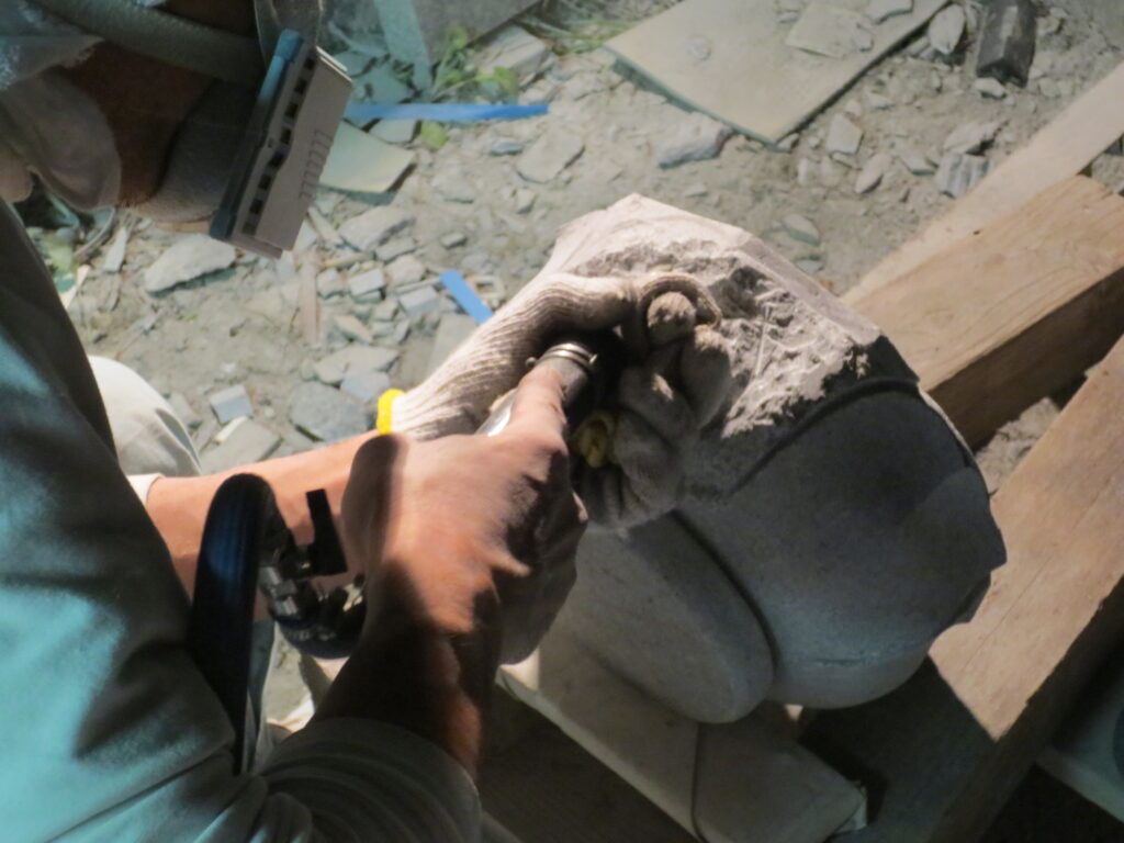 合掌地蔵尊 蓮華加工