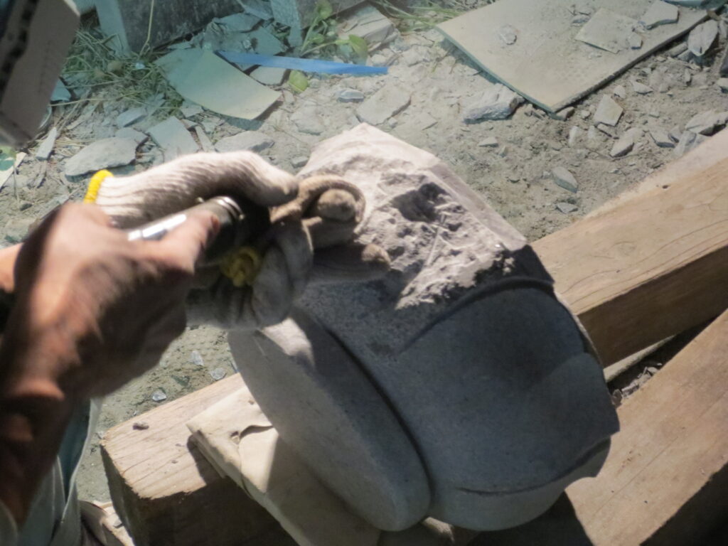 合掌地蔵尊 蓮華加工