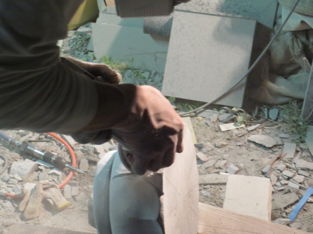 合掌地蔵尊 蓮華加工