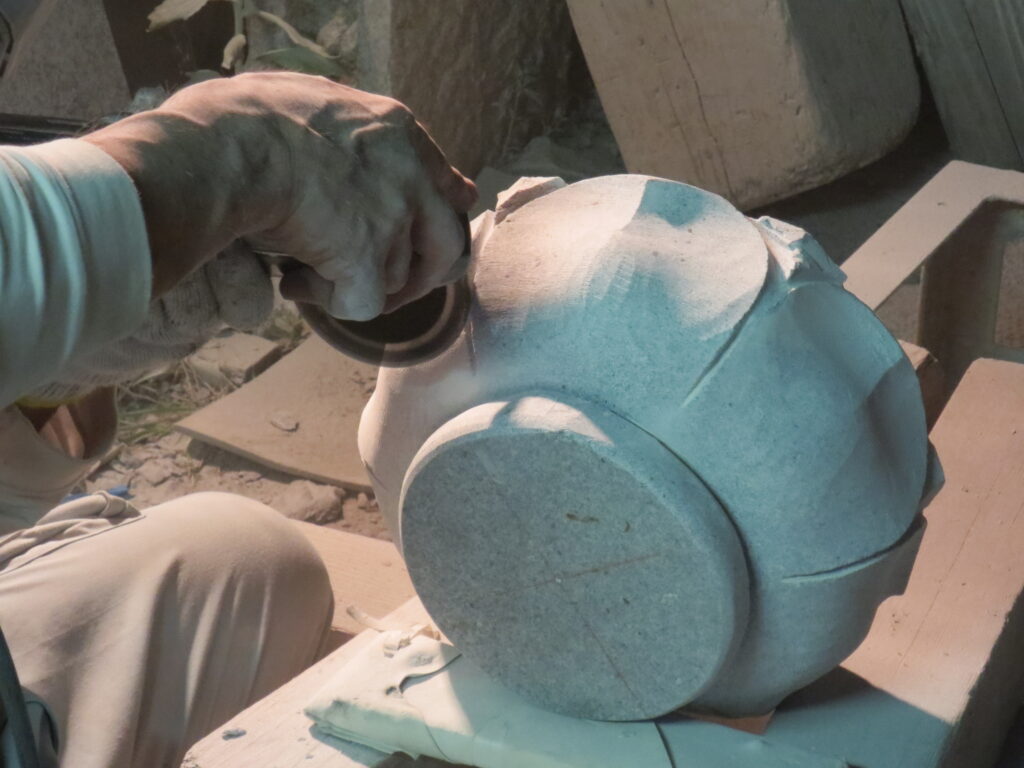 合掌地蔵尊 蓮華加工