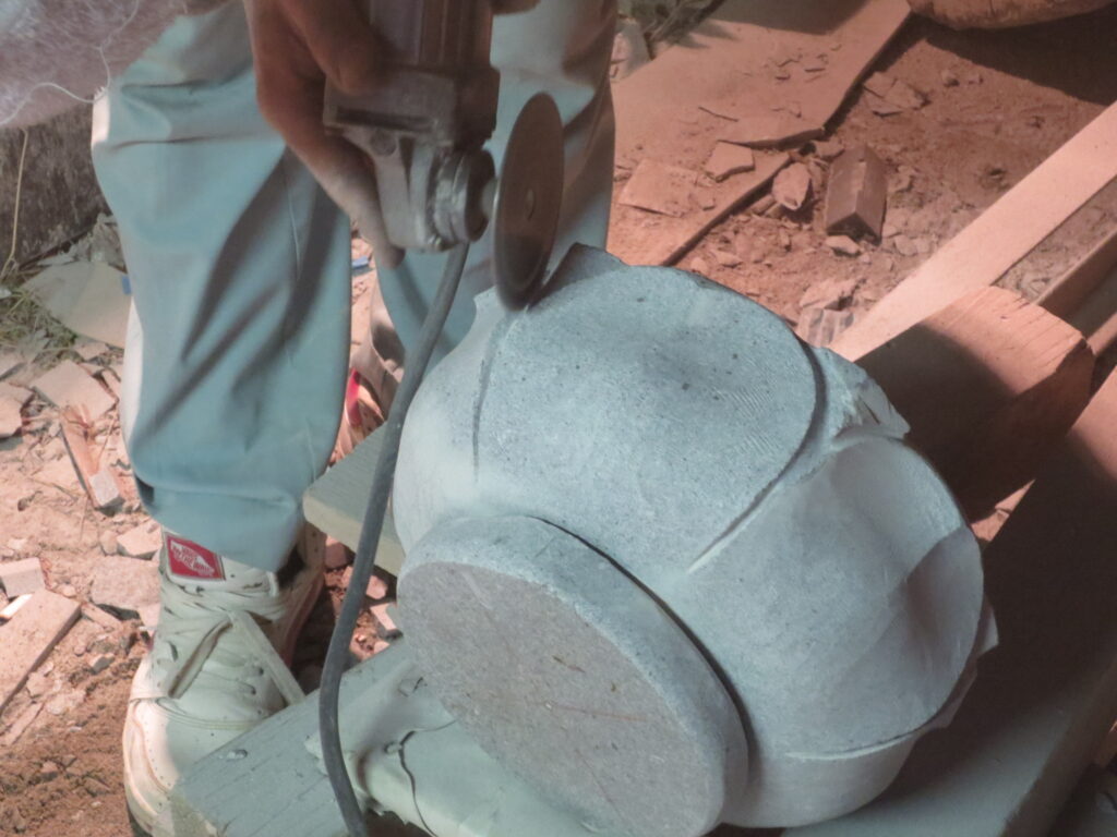 合掌地蔵尊 蓮華加工