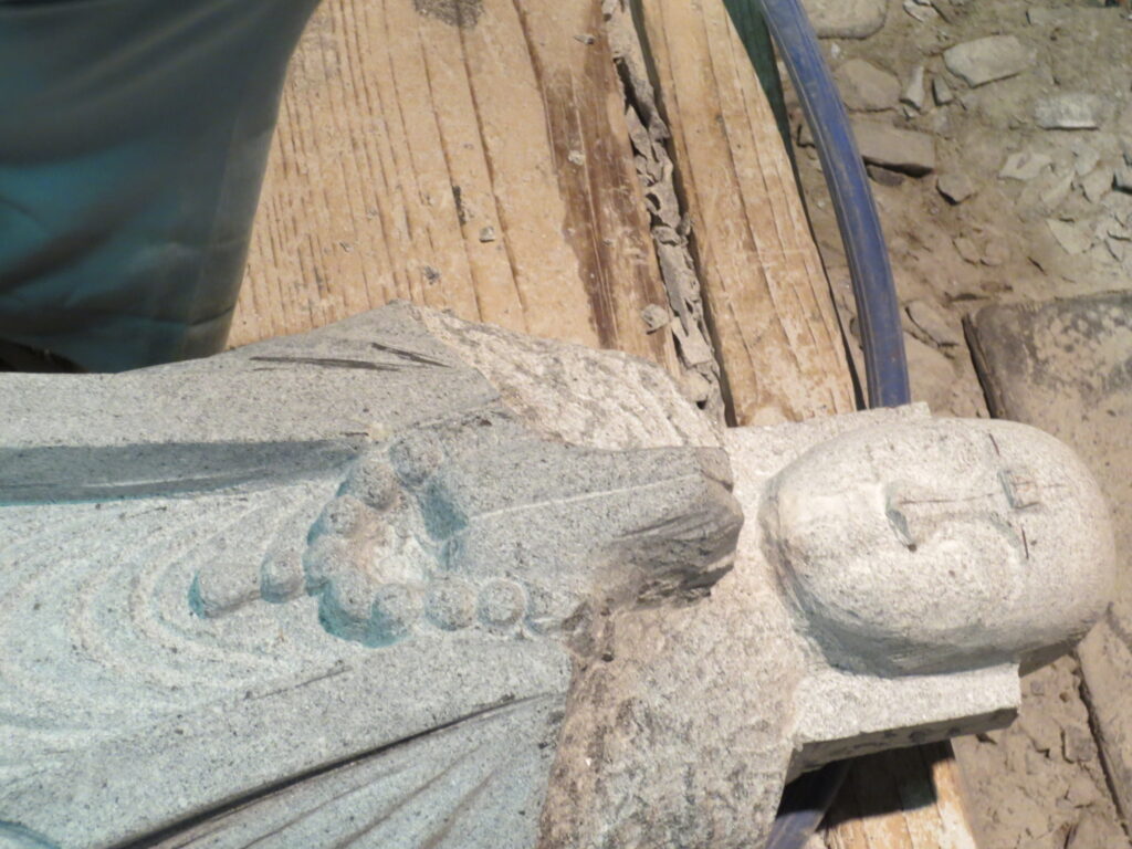 合掌地蔵尊 地蔵尊加工