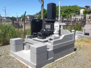 和型石碑施工例-5